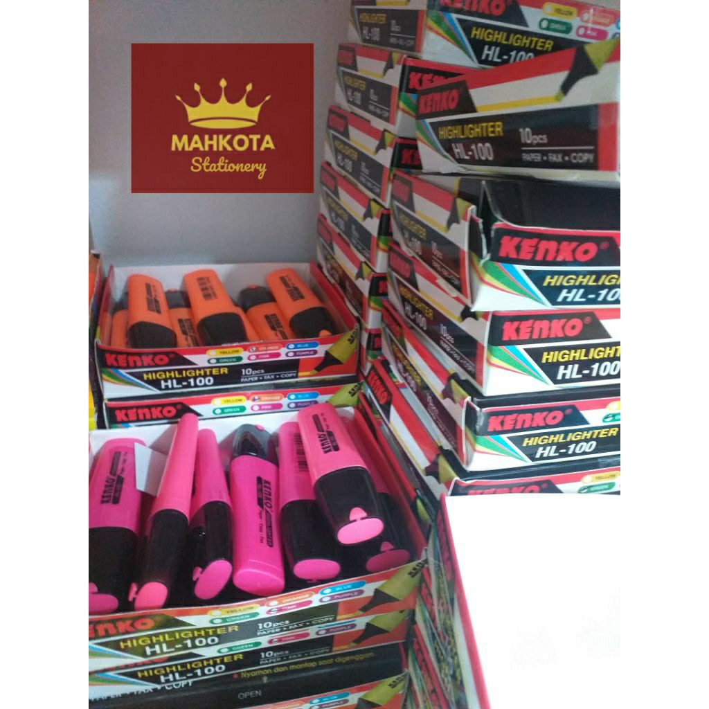 

Highlighter HL-100/Stabilo Penanda kertas /Stabilo Warna Warni 1 pcs