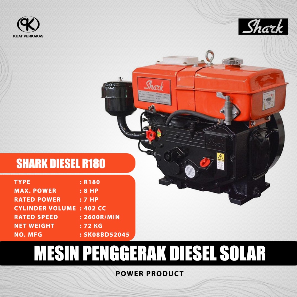 SHARK diesel R180 / Mesin penggerak diesel