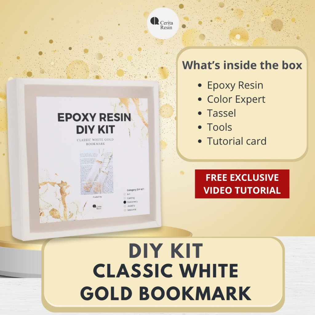 CERITA RESIN - Epoxy Resin DIY KIT Pembatas Buku/Bookmark Resin Art