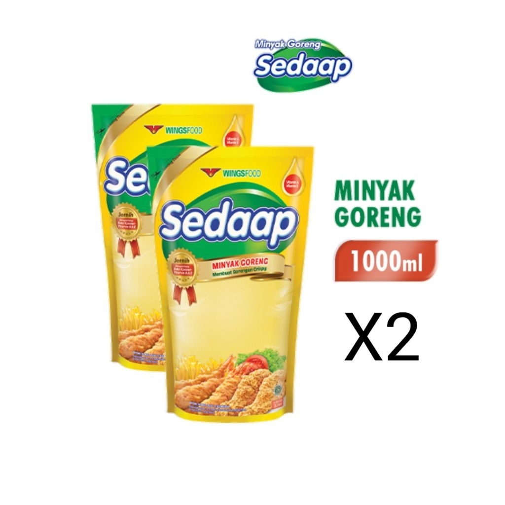 

Sedaap Minyak Goreng Pouch 1 Liter x2