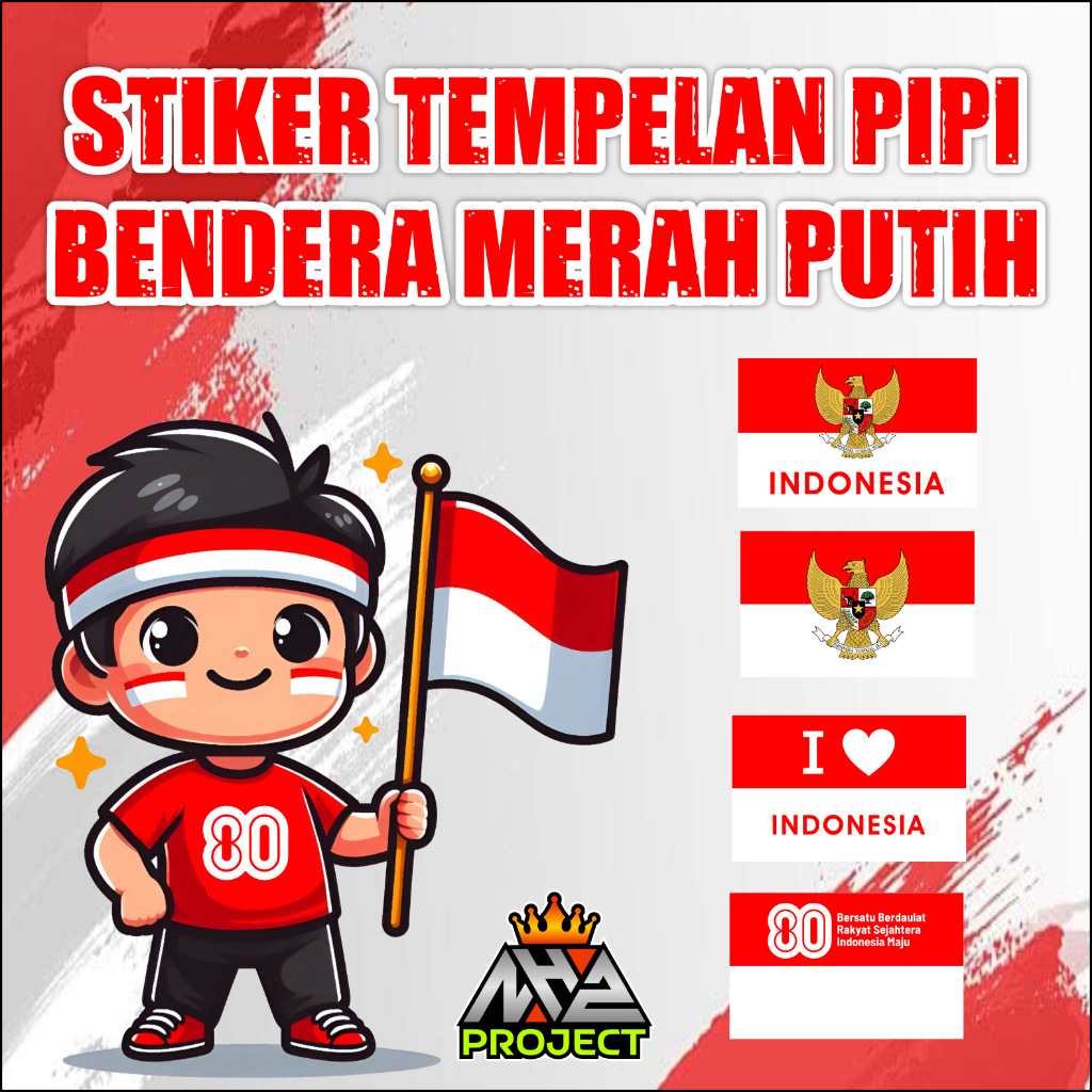

STICKER TEMPELAN PIPI BENDERA MERAH PUTIH | DIRGAHAYU INDONESIA (1 PAKET 33 Pcs)