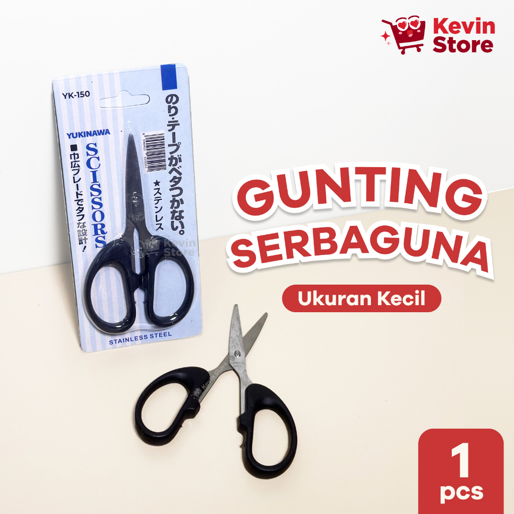 

[1 pcs] Gunting Yukinawa YK-150 KECIL Stainless Tajam Awet Anti Karat untuk Rumah Sekolah Kantor