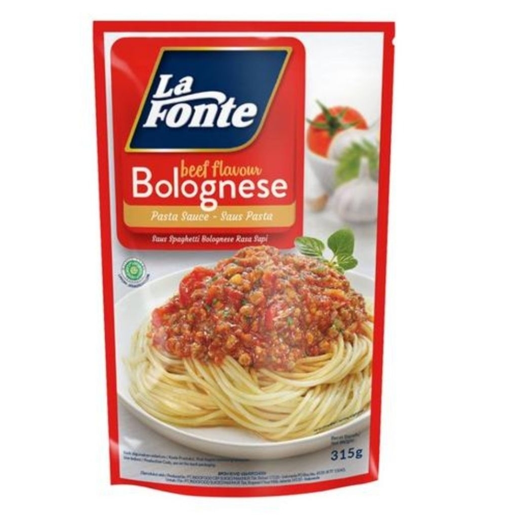 

La Fonte Saus Bolognese Sapi 315gr / Beef Flavour Spaghetti Sauce / Saus Pasta Pizza Rasa Sapi