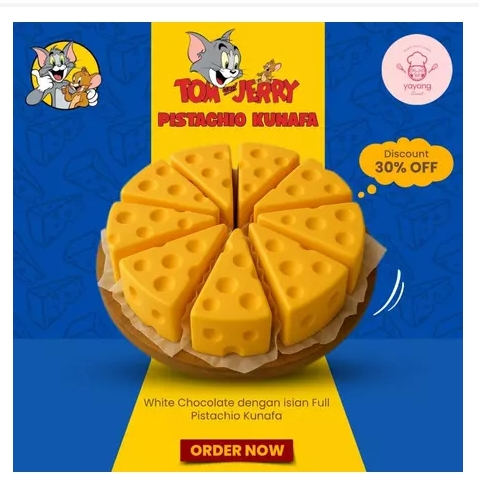 

Coklat Dubai Tom & Jerry Pistachio Kunafa 75g - Yayang Dessert Coklat Dubai Tom & Jerry Pistachio Kunafa