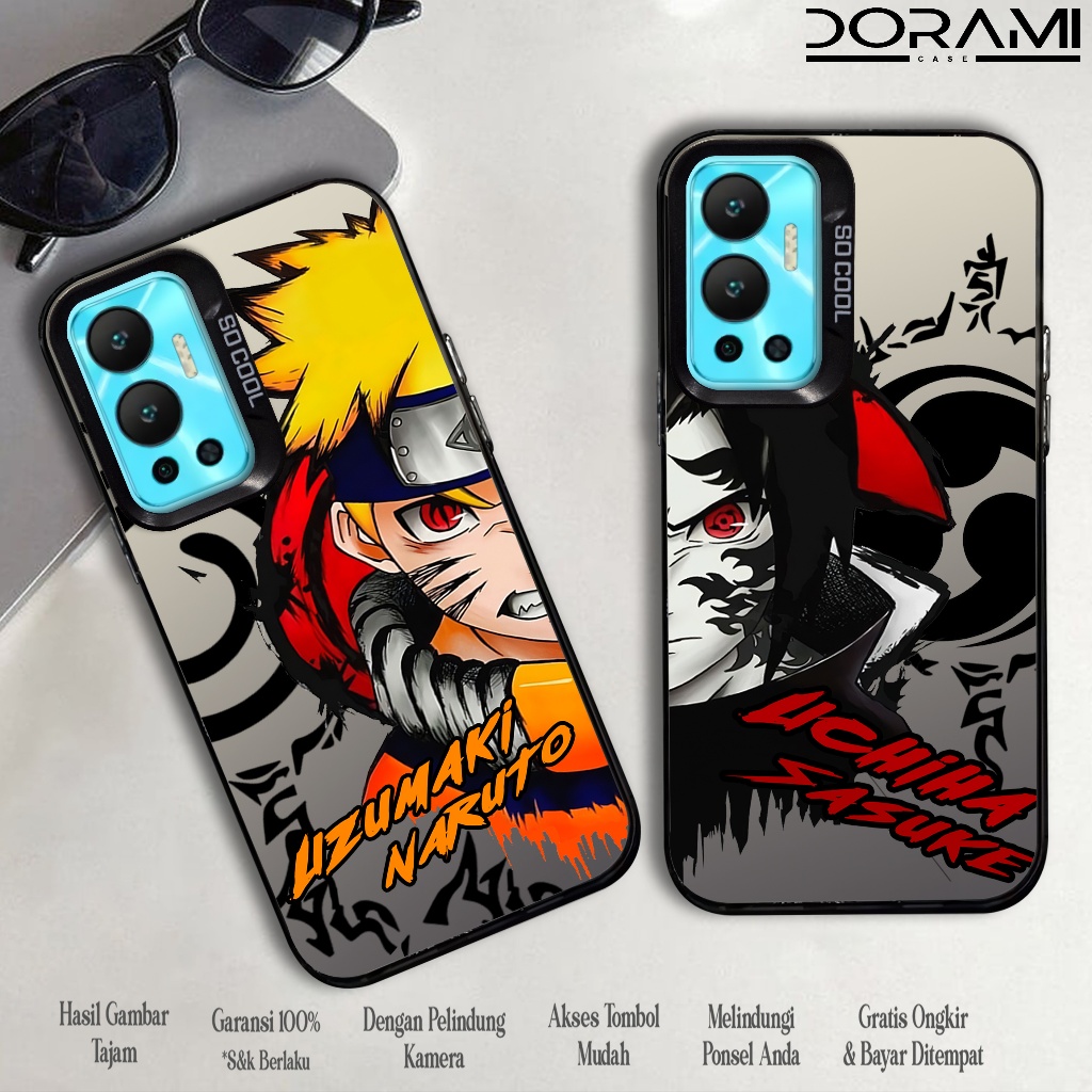 Case Infinix Hot 12 ( NARUTO ) Softcase Hybrid IMD Plate Polycarbonate Hologram Premium So Cool - Ca