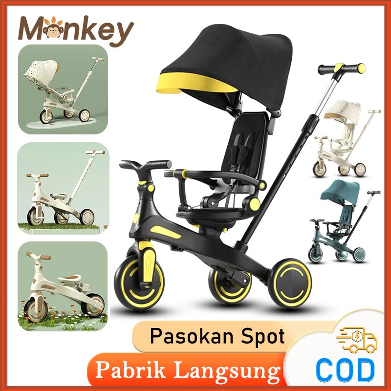 Monkey Sepeda Roda Tiga Anak Sepeda Roda 3 Bayi Tricycle Anak Sepeda Anak New Model