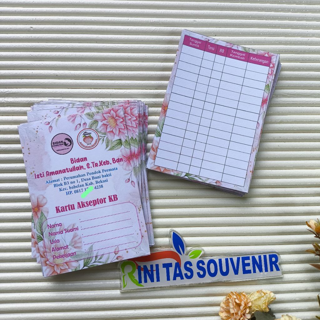 

KARTU KB BEST SELLER KB BIDAN KARTU KB DOKTER KARTU AKSEPTOR KB ( ISI 100 )