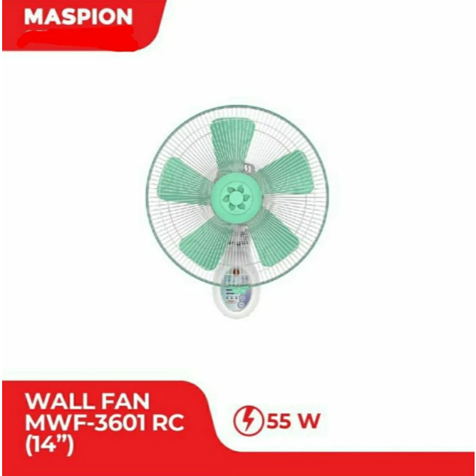 MASPION WALL FAN REMOTE 14" MWF 3601RC