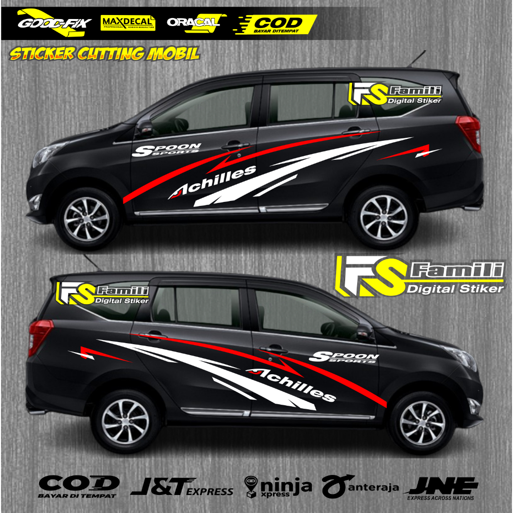 sticker mobil sigra sticker mobil daihatsu sigra sticker mobil keren stiker motif variasi body mobil