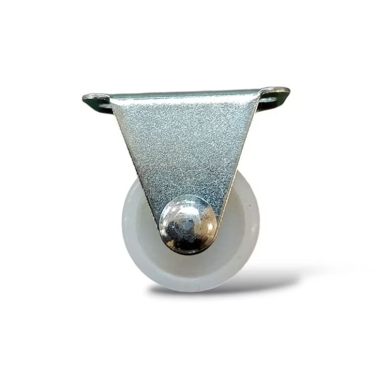 RODA TROLI/LACI KECIL NILON PUTIH 1 INCH - MATI/RIGID