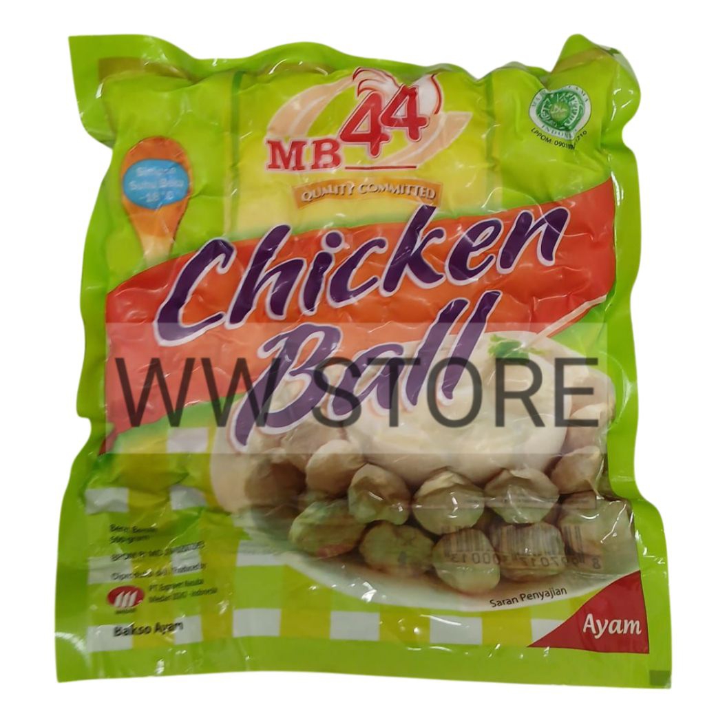

Bakso ayam beku halal MUI MB 44 MB44 Frozen Chicken Ball 500g
