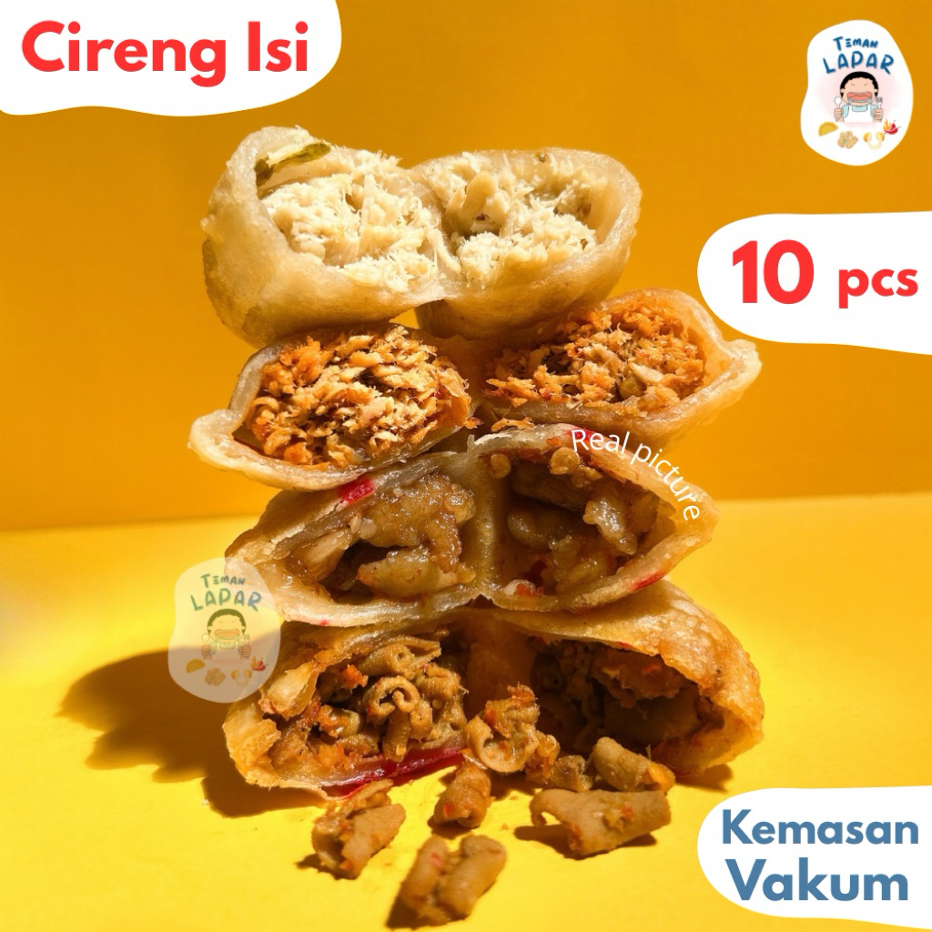 

CIRENG ISI GENDUT BUMBU MEDOK isi Ayam Original, Ayam pedas, usus pedas, tetelan pedas (10 pcs) SIAP SAJI & PRAKTIS