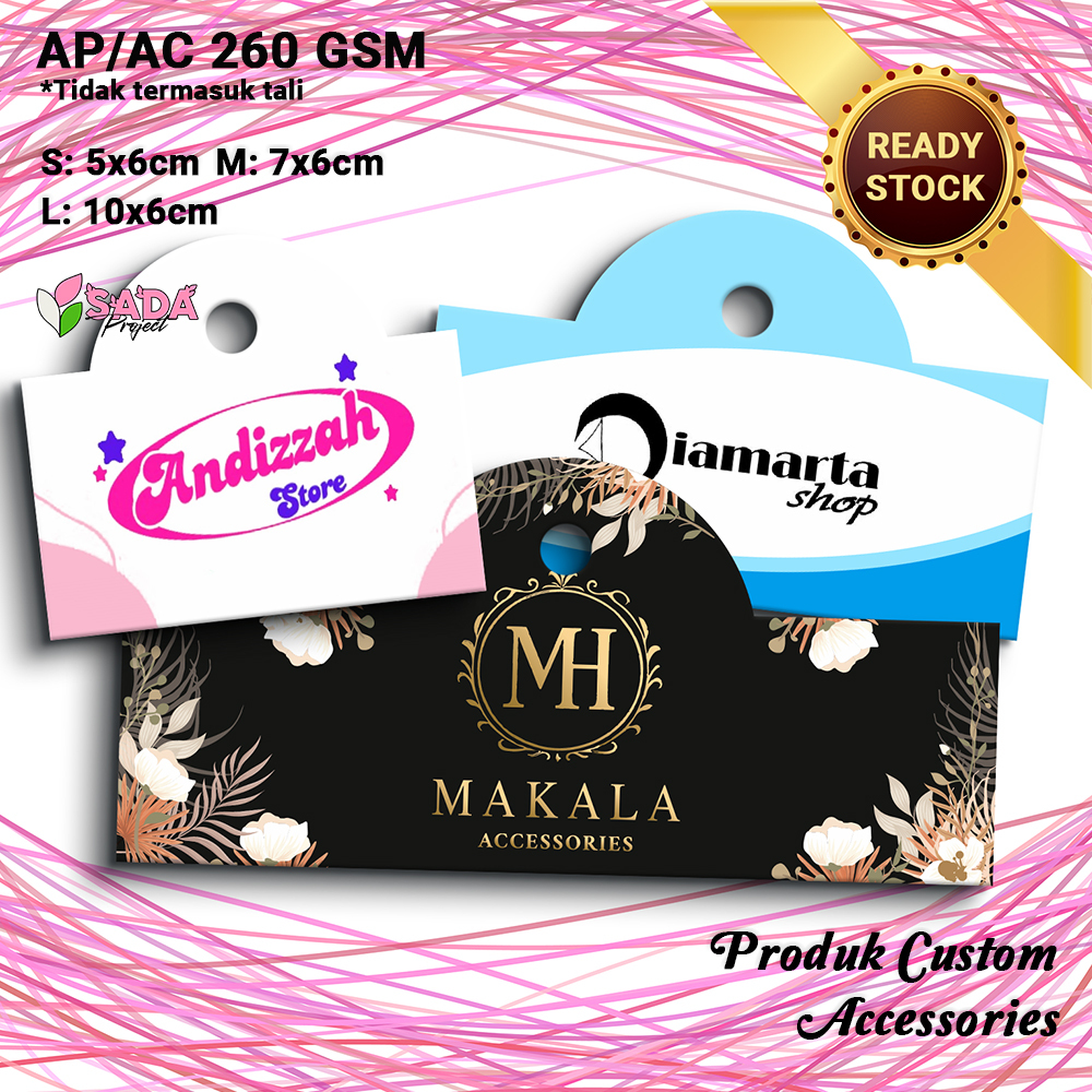 

Custom Nama Label Aksesoris ukuran- Cetak Nama atau logo S M L (FREE DESAIN)