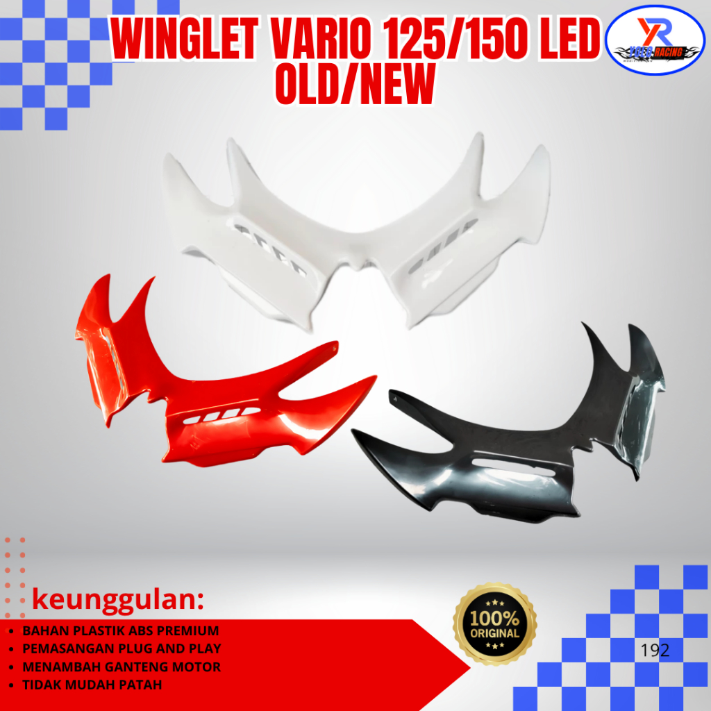 WINGLET VARIO 125/150 WINGLET PLASTIC VARIO 125/150 LED NEW WINGLET VARIO OLD 125 150 WARIASI VARIO