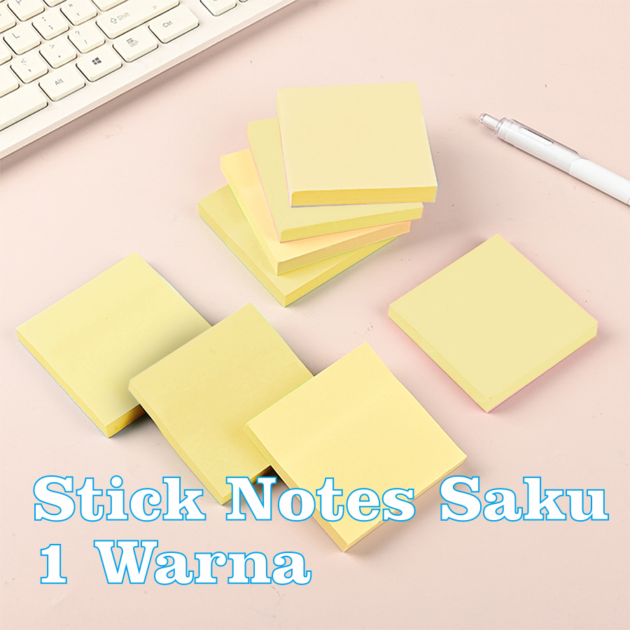 

Sticky Notes Kertas Penanda Warna Warni Kertas Memo Tempel 1 Warna Fungsional BLT-06Y100