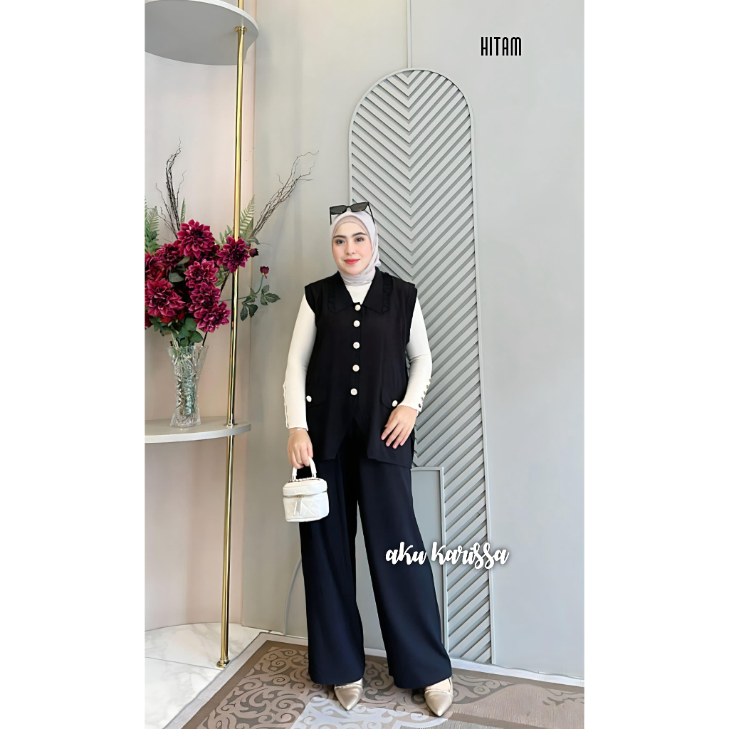 MAURI SET CELANA+ROMPI SET TERLARIS FASHION WANITA TERVIRAL BY AKU KARISSA