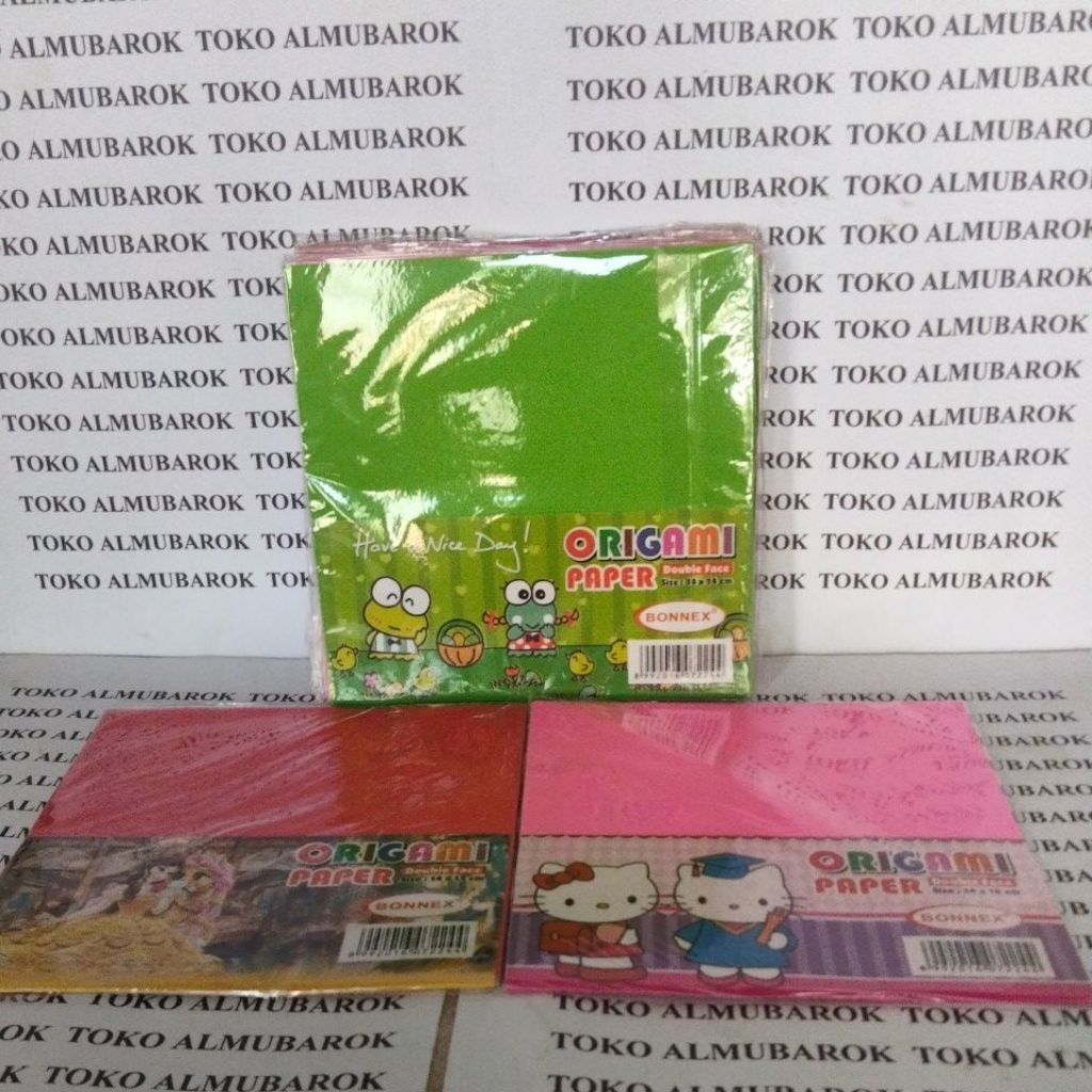 

kertas origami warna double face 1pak isi20 lembar size:14×14cm
