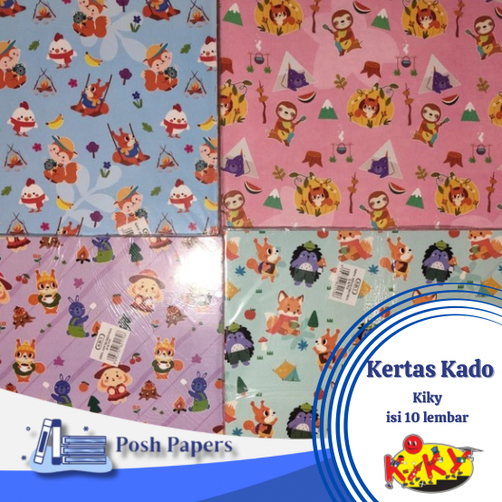 

KERTAS KADO KIKY [1 Pack isi 50 Lembar]