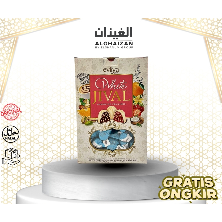 

Evliya White Jival Assorted Pralines 2kg/ Coklat Arab Mix/ Coklat Putih