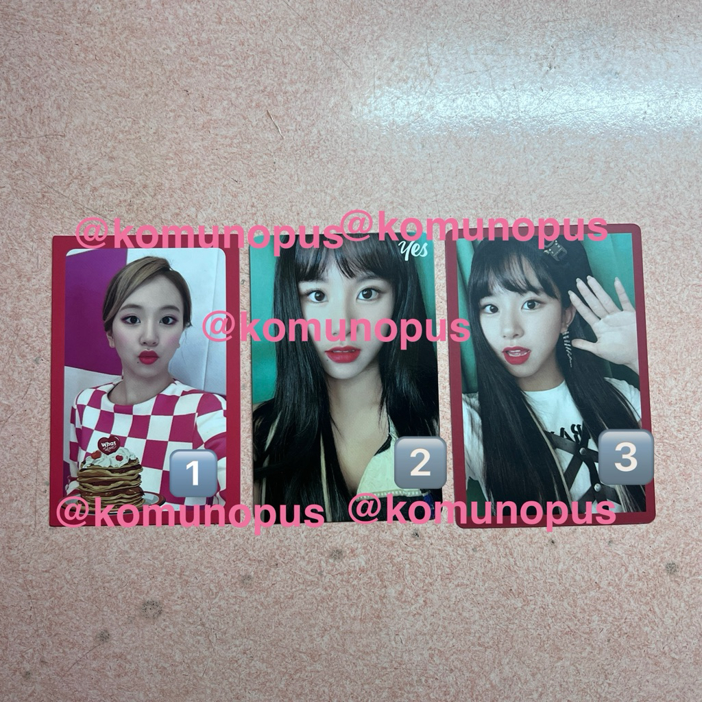 WTS IN RUSH PHOTOCARD PC TWICE CHAEYOUNG FANCY YES OR YES PRELOVED UNSEALED OFFICIAL