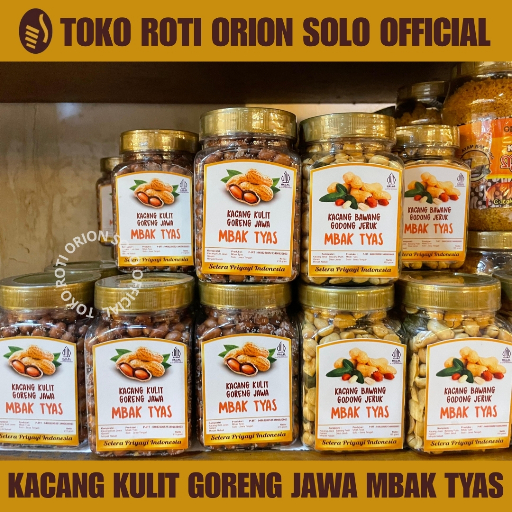 

Kacang Kulit Goreng Jawa Mbak Tyas - Kacang Bawang Godong Jeruk Mbak Tyas