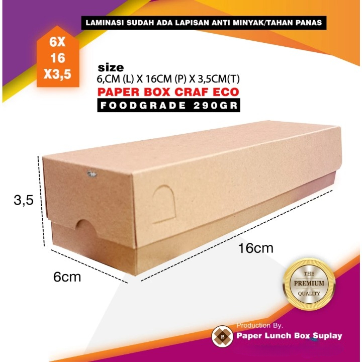 

Paper Box Craf Eco Coklat Laminasi Dus Serbaguna Ukuran 6 Cm x 16 Cm 3,5 Cm