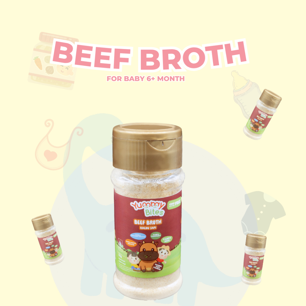 

Yummy Bites kaldu Sapi Asli kaldu Ayam asli Tanpa pengawet MPASI Si Kecil - Sumber Protein - Tanpa MSG