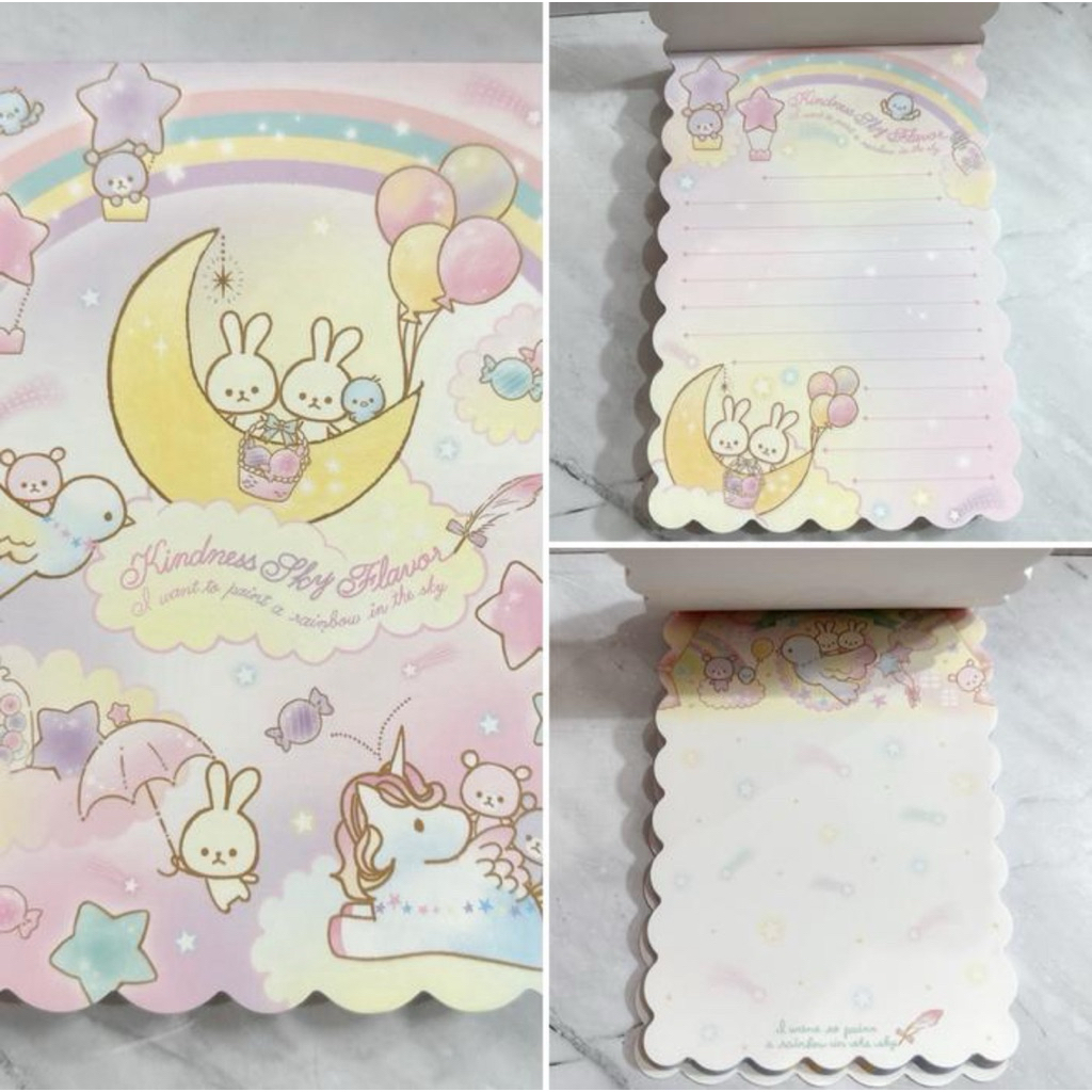 

MEMO PAD JAPAN BUNNY UNICORN BIGGER SIZE