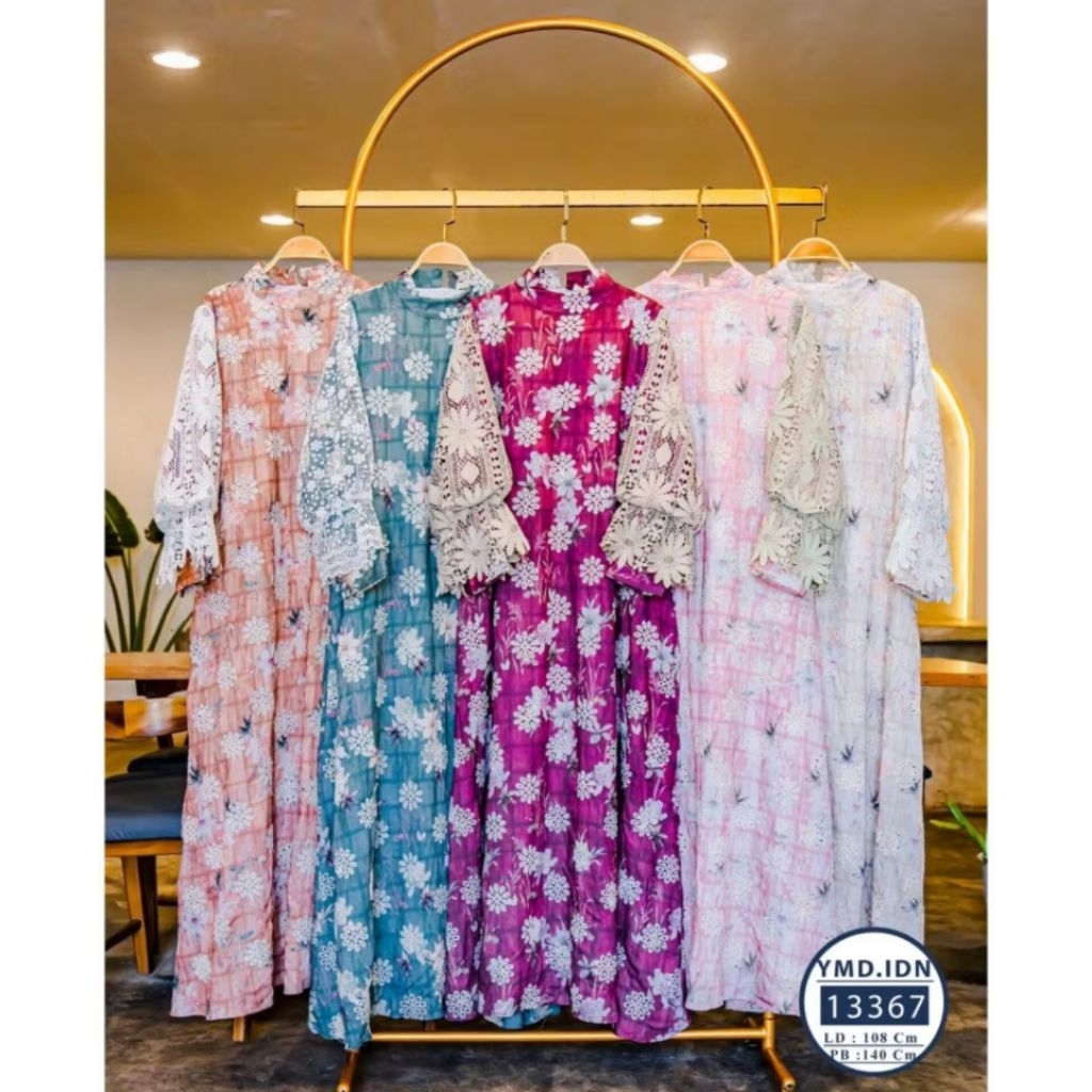 Aurelia Lace Floral Dress | Butik Noura