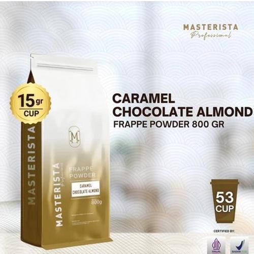 

Bubuk Minuman Masterista Caramel Chocolate Almond 800gr / Bubuk Minuman Rasa Karamel Coklat Almond / Bubuk Caramel Choco Almond Frappe