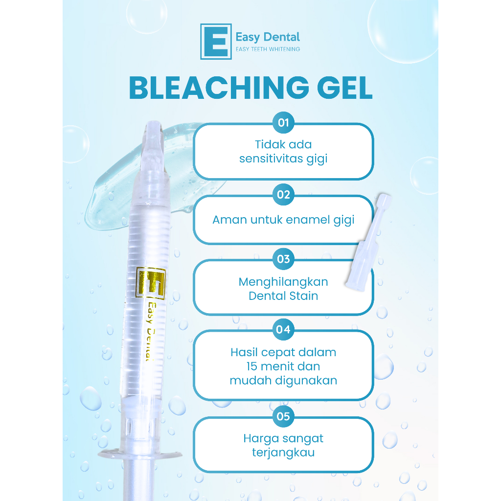 Easy Dental Gel Pemutih Gigi Dokter Gigi Bleaching Gel Dokter Gigi