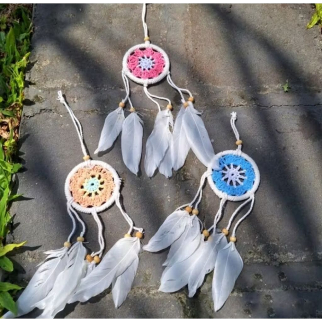 Dream catcher gantungan kunci gantungan tas