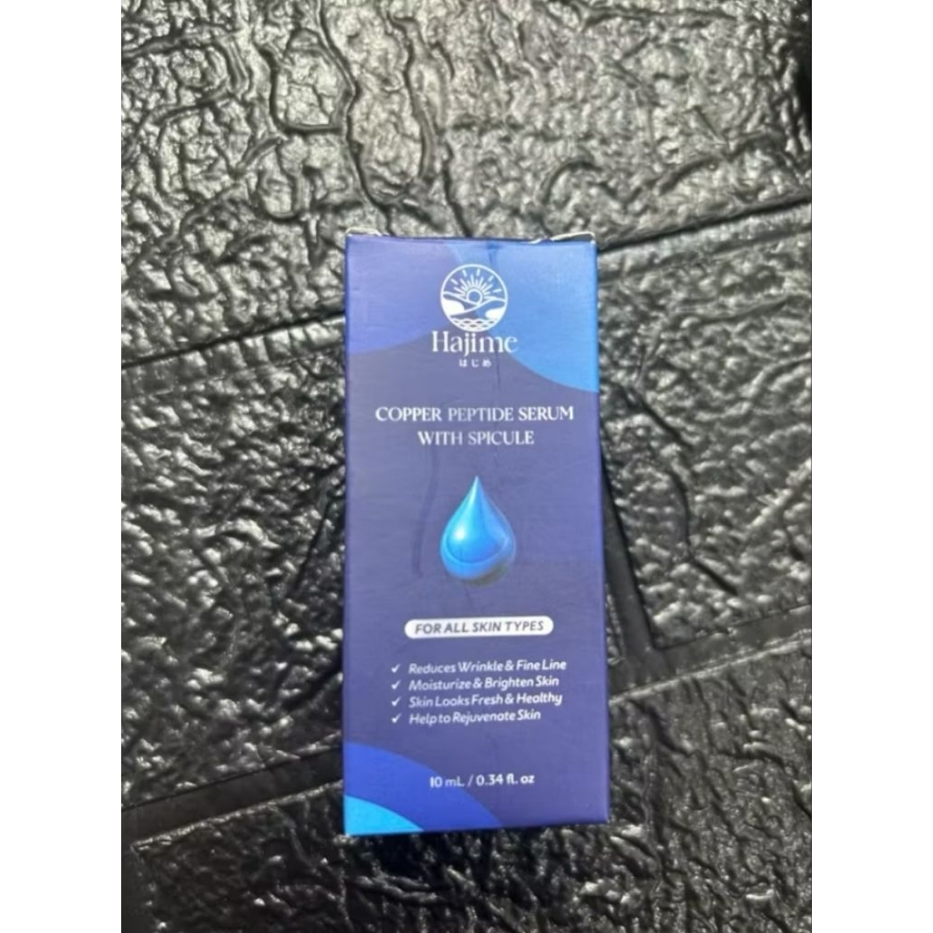 [BPOM] HAJIME COPPER PEPTIDE SERUM WITH SPICULE 14ML