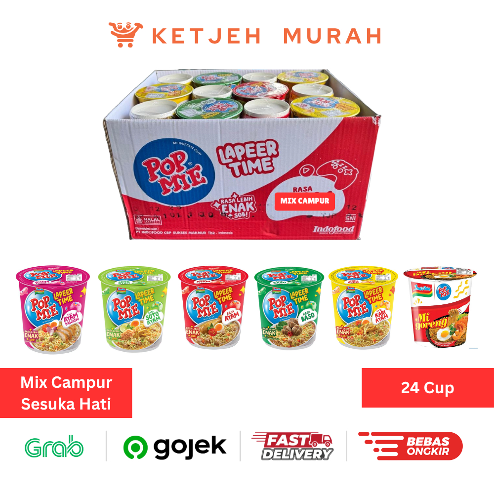 

Techaddict Store Pop Mie Jumbo Mix Campur Rasa Sesuka Hati 1 Dus Isi 24 Cup [Tulis Di Note Catatan