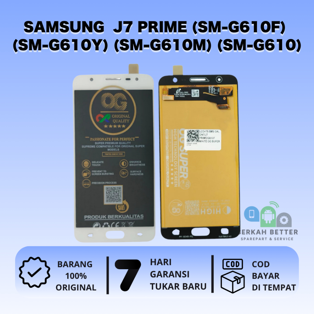 LCD SAMSUNG J7 PRIME (SM-G610F) (SM-G610Y) (SM-G610M) (SM-G610) ORIGINAL TOUCHSCREEN