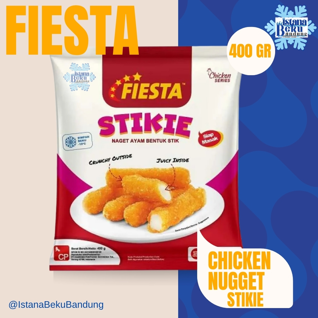 

Fiesta Nugget Stikie / Naget ayam bentuk stik 400gram