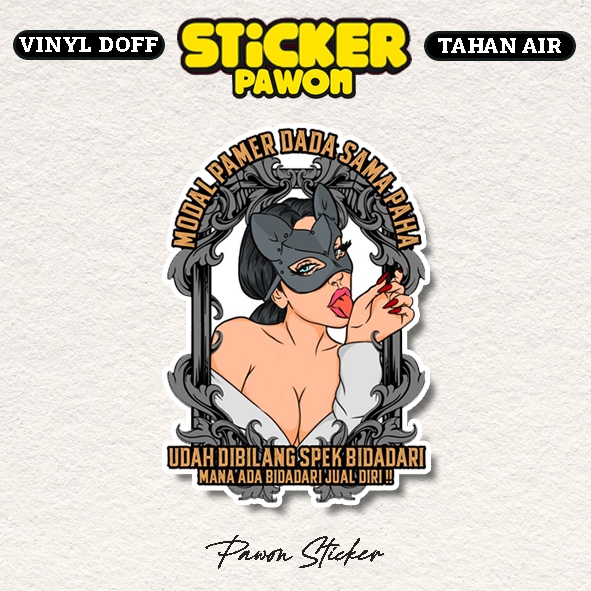 

Sticker Spek Bidadari Stiker Kata Kata Lucu Aesthetic Vibe Laptop Motor Mobil Anti Air