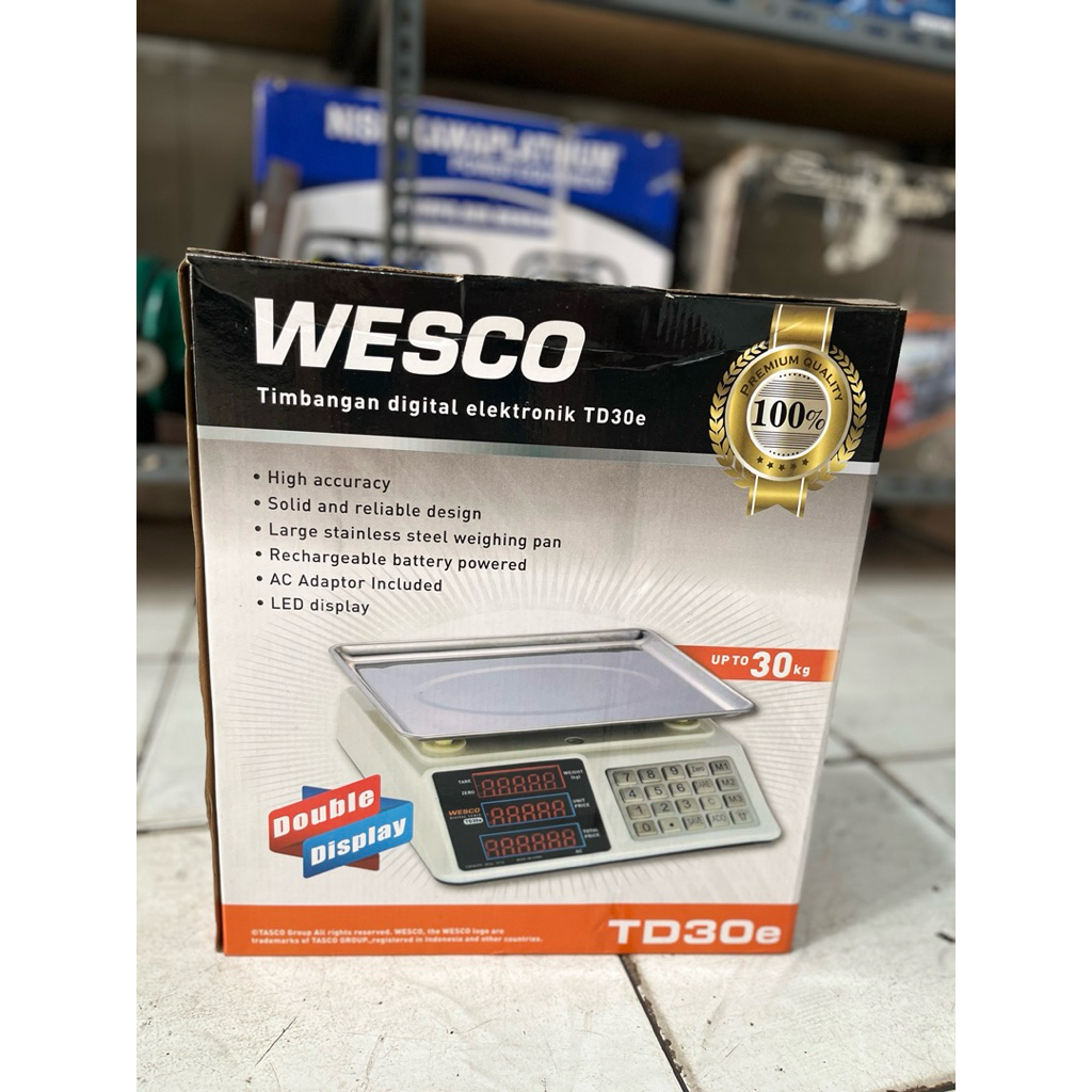 Timbangan Duduk Digital 30kilo Wesco TD30E