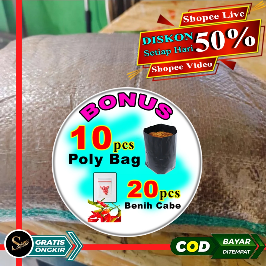 Wajib Cuci Cocopit Media Tanam Organik Bibit Bonsai Anggrek Kemasan 1 Karung 5kg Media Tanam Serbuk 