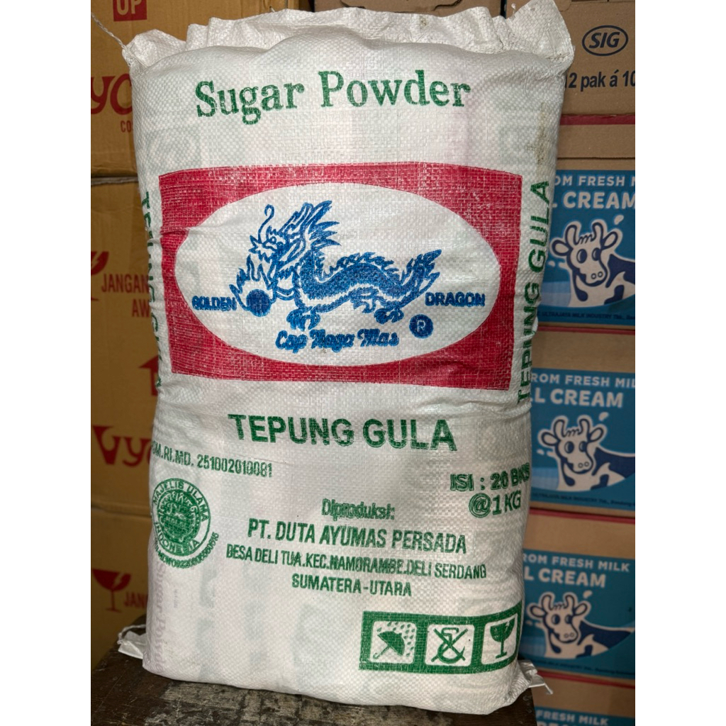 

Tepung Gula naga mas 1 kg @ 20 bks / 1 goni
