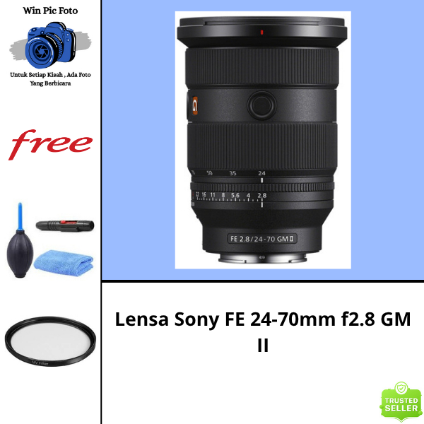 Lensa Sony FE 24-70mm f2.8 GM II / Lensa Kamera Sony / Lensa Camera Sony / Lens Kamera Sony / Lens C