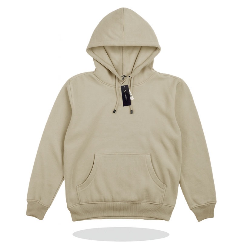 Jemssky - Jaket Sweater Hoodie Distro Hoodie Pria Sweater Polos Unisex Cream Polos