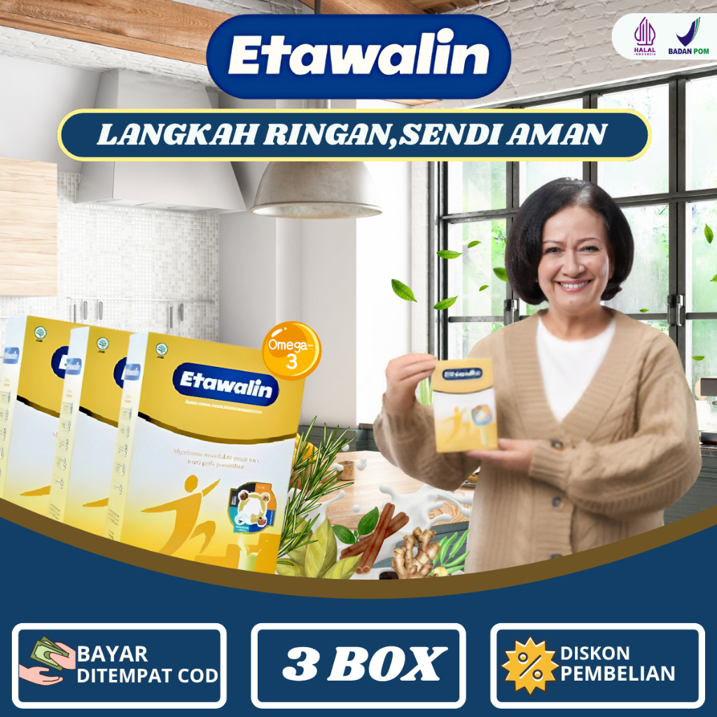 

Etawalin Original 3 BOX Mengatasi Asam Urat Nyeri Sendi Dan tulang