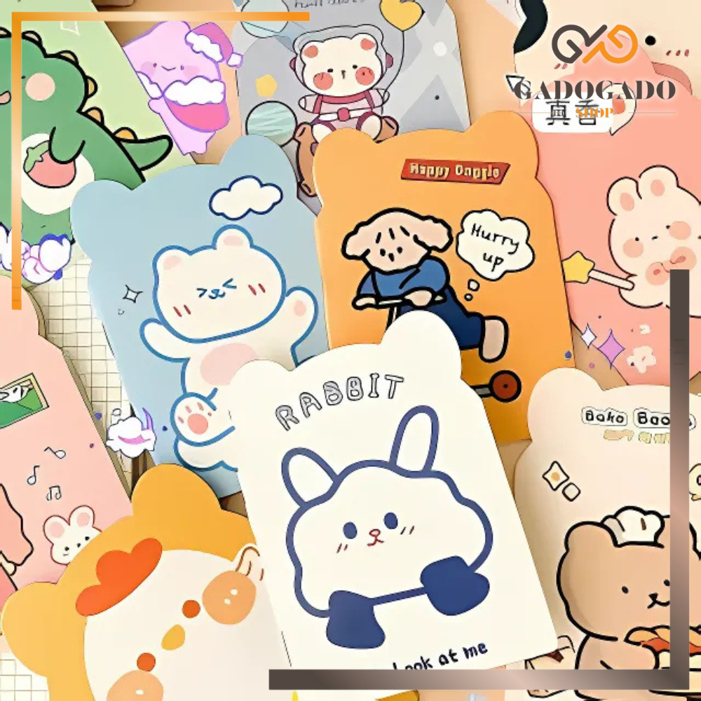 

GGS HL0616 Buku Tulis Mini Lucu Bentuk Telinga / Buku Tulis Mini Notebook / Buku Tulis Memo Kecil Karton / Buku Catatan Cartoon Mini Book Lucu Anak Sekolah Import Y1749