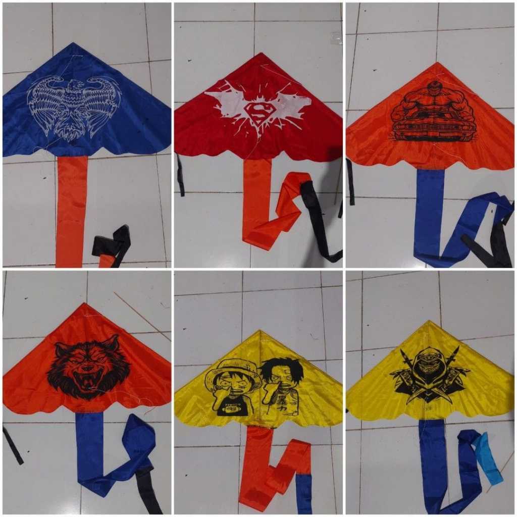 Layangan Hias/Layangan Satuwarna/Layangan Delta/Layangan Pantai