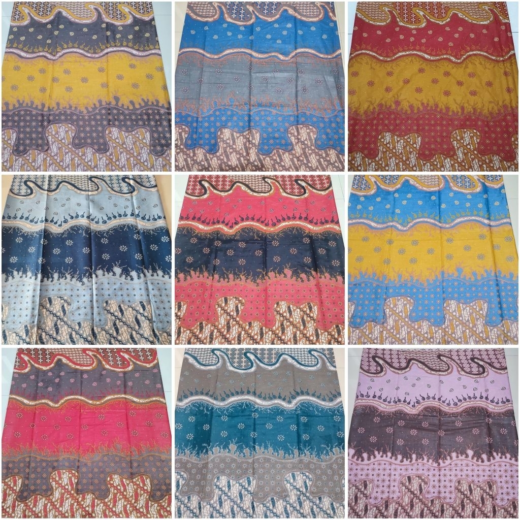 Kain set Bridesmaid Warna Mauve Abu Grey Batik Set 2x1meter