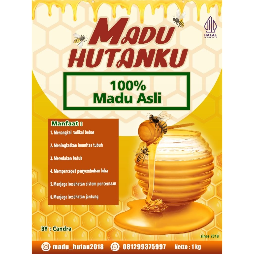 

Madu Hutanku 100% madu murni tanpa campuran