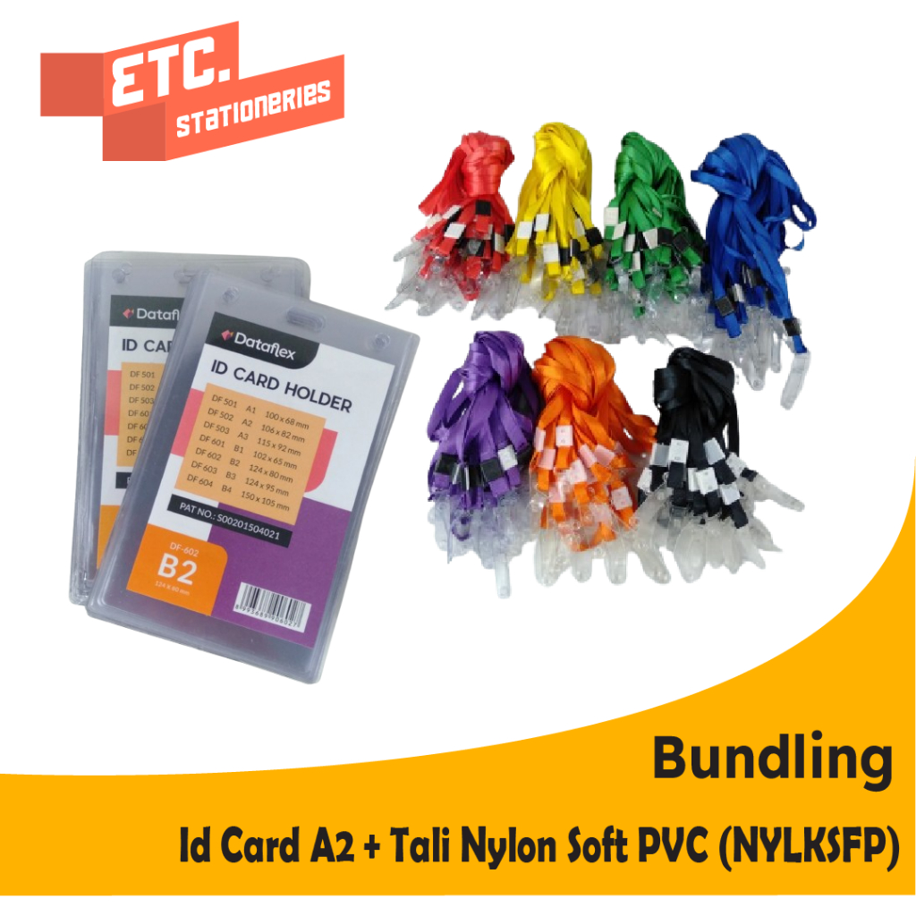 

Paket Bundling Id Card A2 + Tali Nylon Soft Pvc (NYLKSFP)