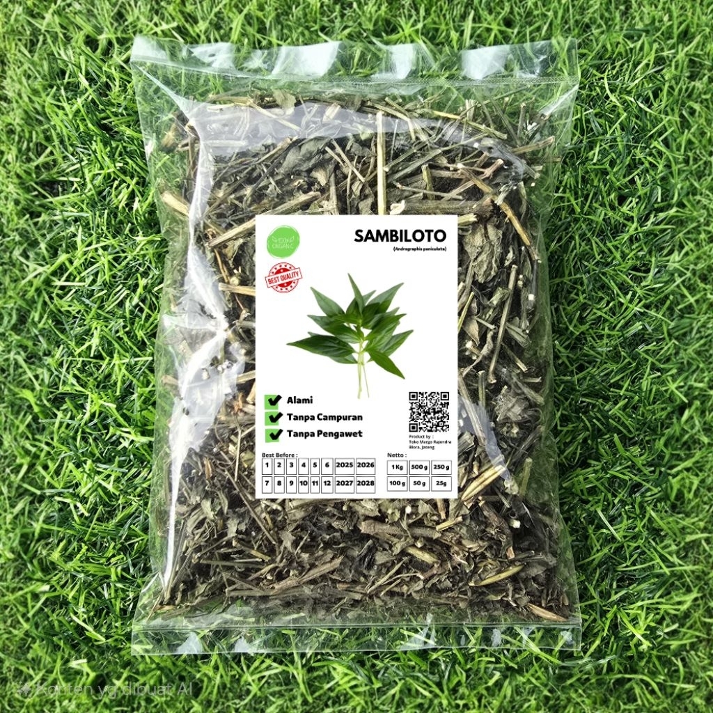 

Sambiroto Cacah Kering 100 gram Sambiloto Herbal