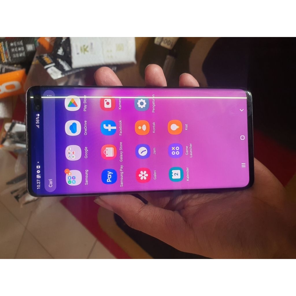 samsung s10 plus sein minus garis ajah